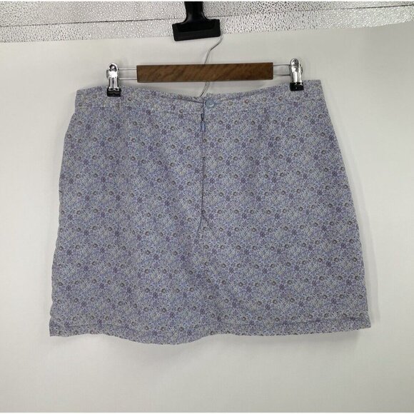 American Eagle Women’s Floral Cotton Mini Skirt Size 12 Drawstring Spring - Picture 3 of 7